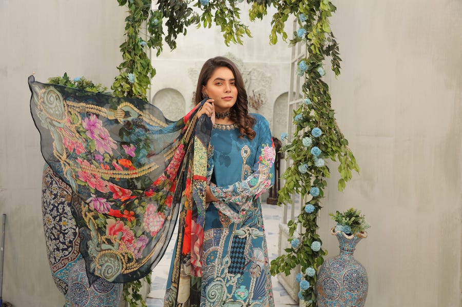 Luxury Eid Lawn Ready to Wear Collection by Simrans S-2044