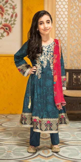 Kids Lawn Embroidered Ready to Wear Collection by Simrans 02