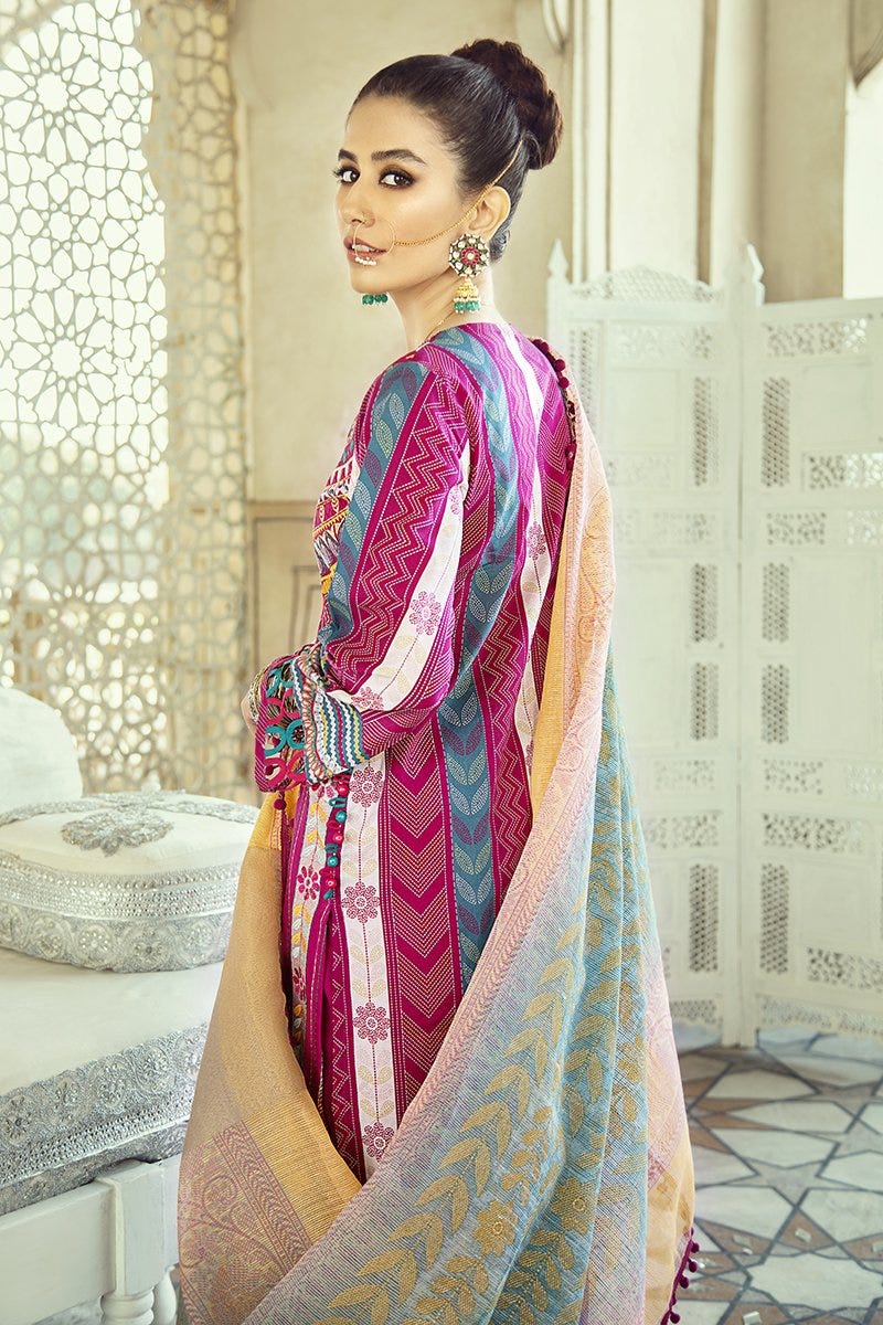 Luxury Lawn Sheesh Mahal Collection by Cross stitch 14