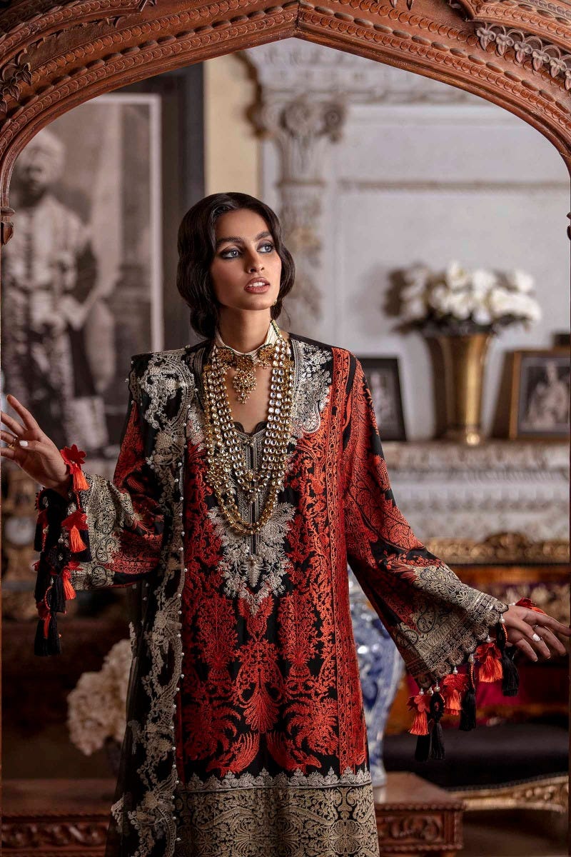Sana Safinaz Luxury Lawn Ready to Wear Collection 11A