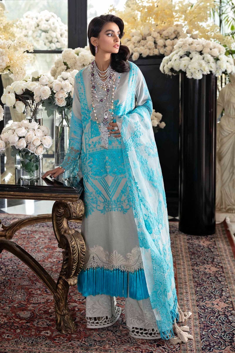 Sana Safinaz Luxury Lawn Ready to Wear Collection 15B