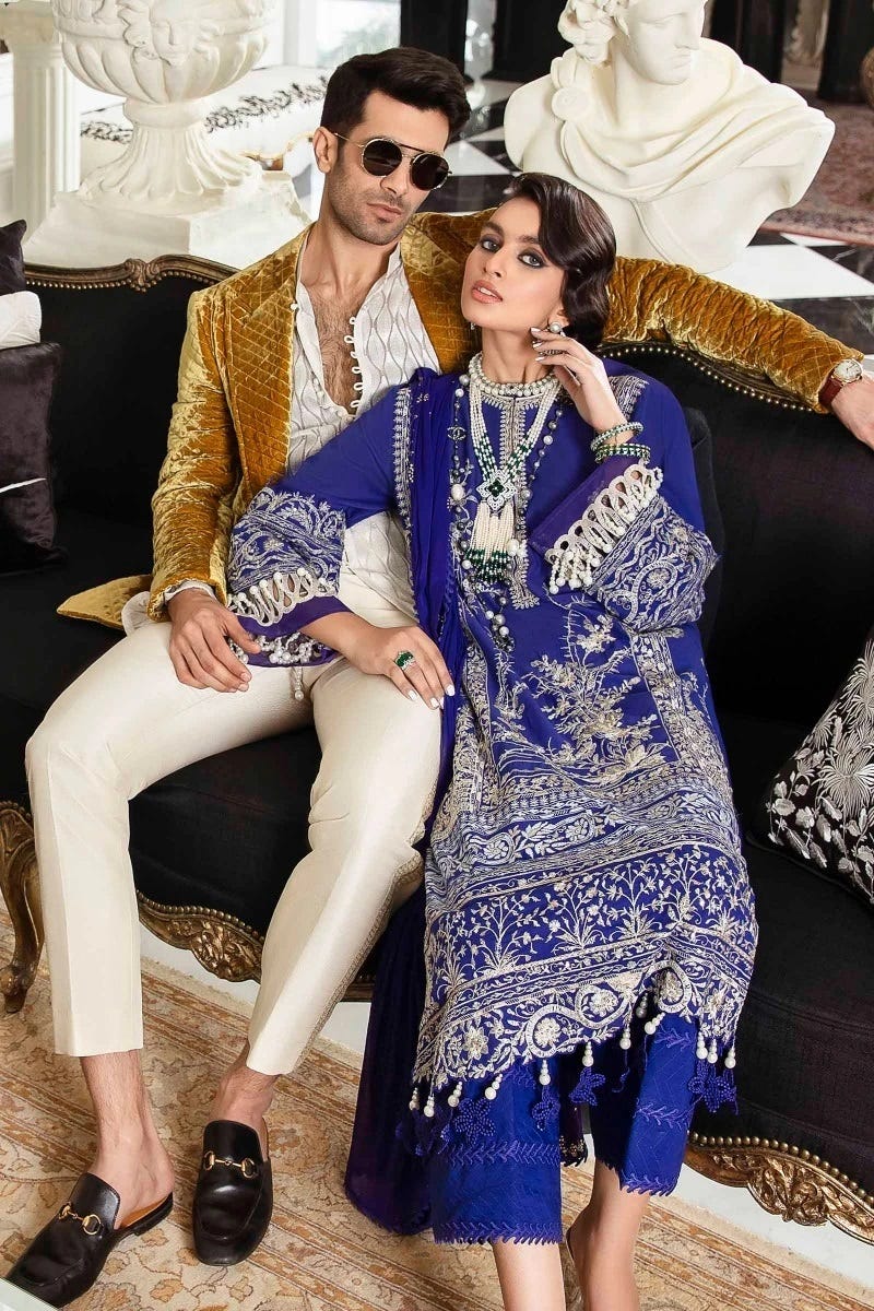Sana Safinaz Luxury Lawn Ready to Wear Collection 7B