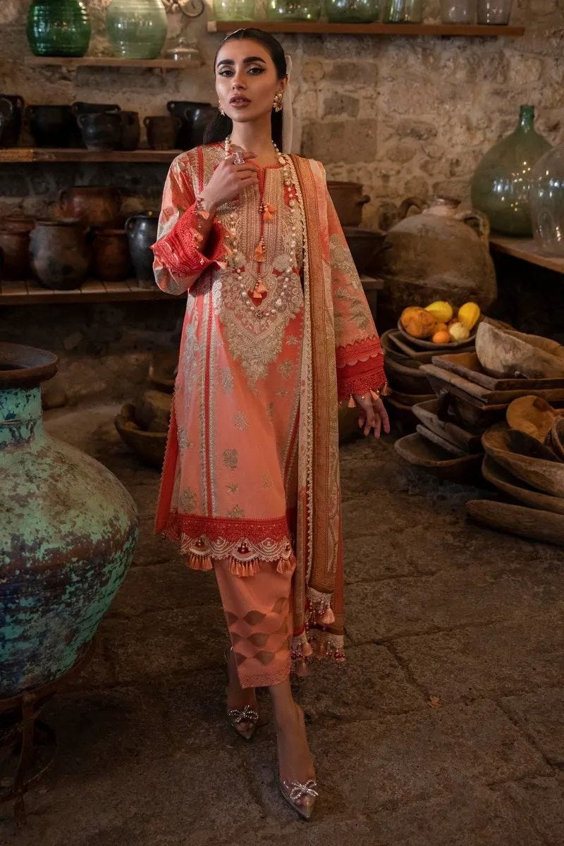 Sana Safinaz Ready to Wear Muzlin 3 Pcs Lawn Collection 10A