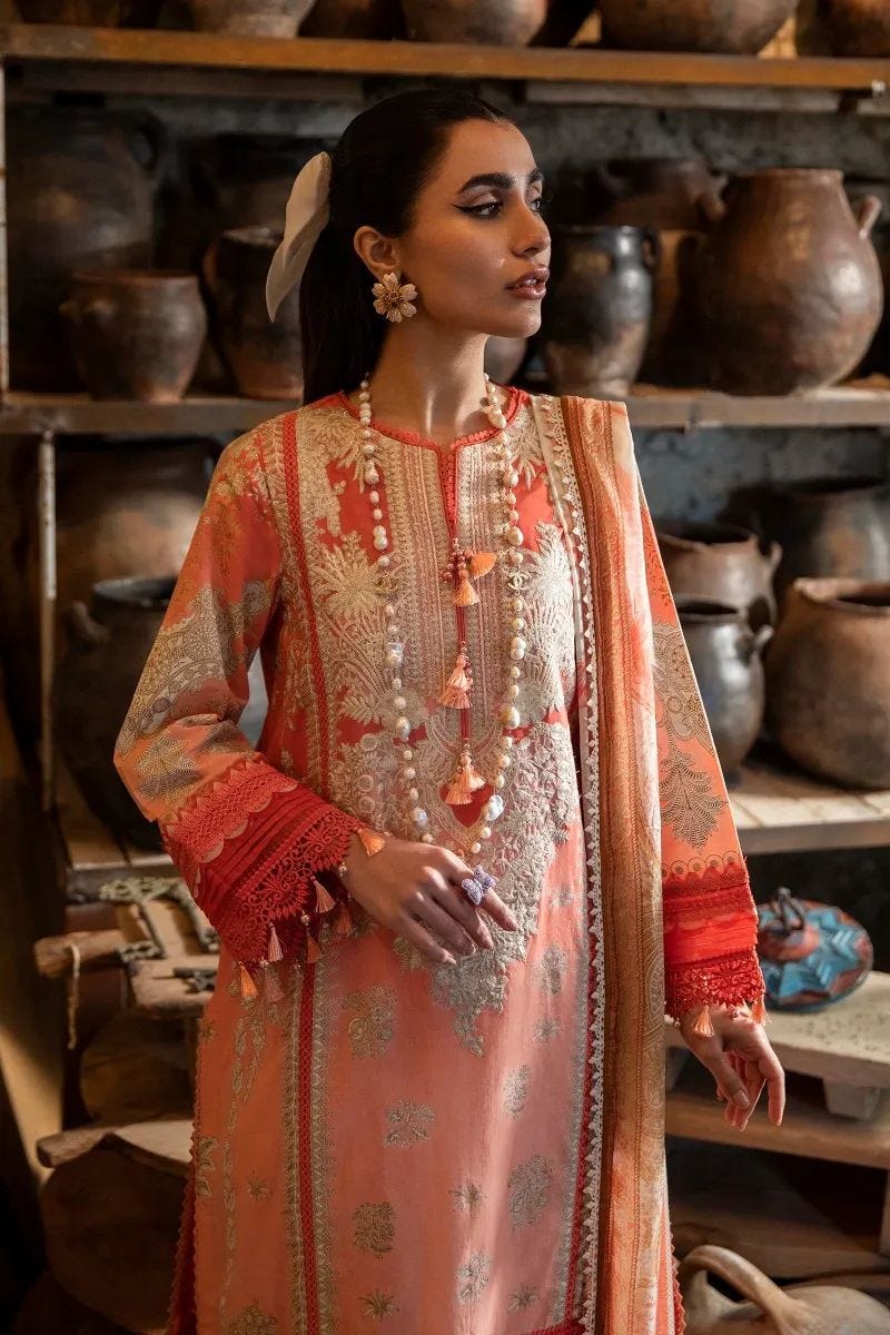 Sana Safinaz Ready to Wear Muzlin 3 Pcs Lawn Collection 10A