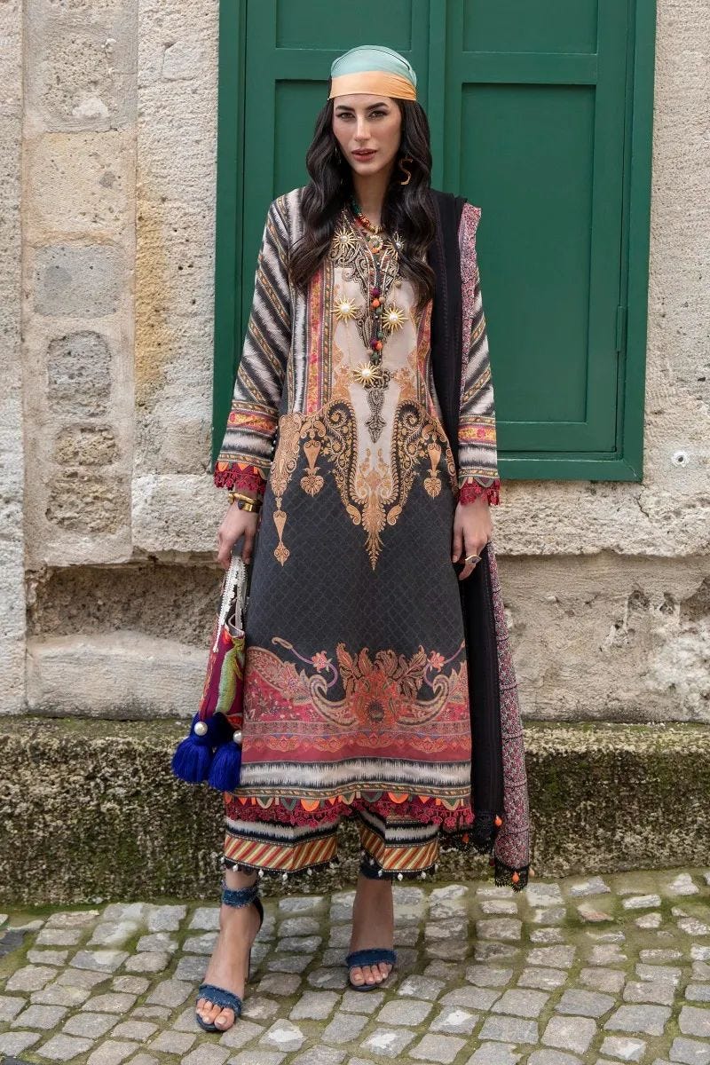 Sana Safinaz Ready to Wear Muzlin 3 Pcs Lawn Collection 14B