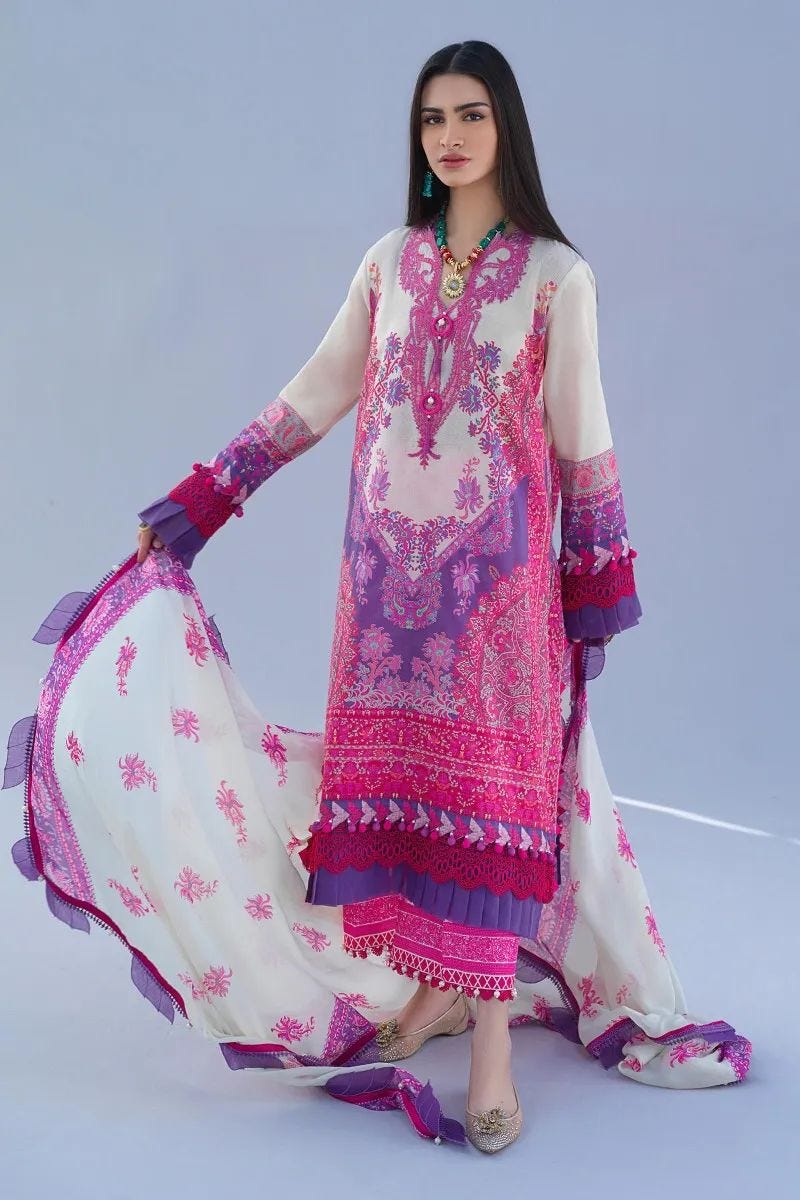 Sana Safinaz Ready to Wear Muzlin 3 Pcs Lawn Collection 17B