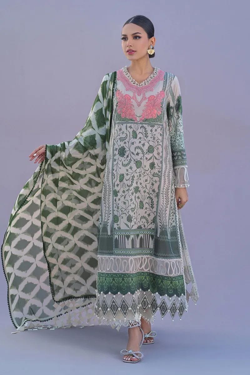 Sana Safinaz Ready to Wear Muzlin 3 Pcs Lawn Collection 19A