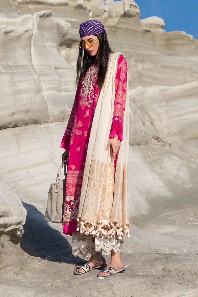 Sana Safinaz Ready to Wear Muzlin 3 Pcs Lawn Collection 01A