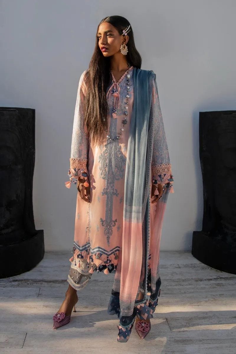 Sana Safinaz Ready to Wear Muzlin 3 Pcs Lawn Collection 3B
