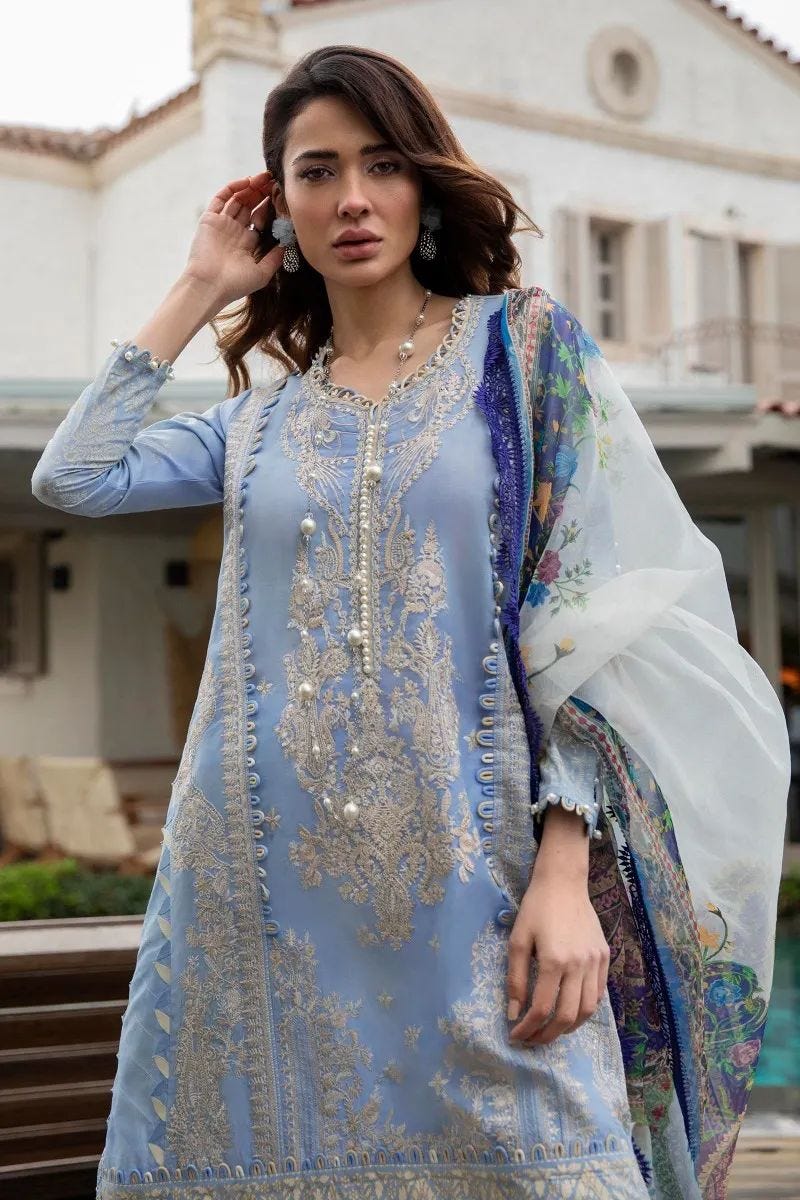 Sana Safinaz Ready to Wear Muzlin 3 Pcs Lawn Collection 07A