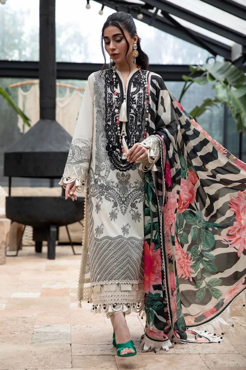 Sana Safinaz Ready to Wear Muzlin 3 Pcs Lawn Collection 9B