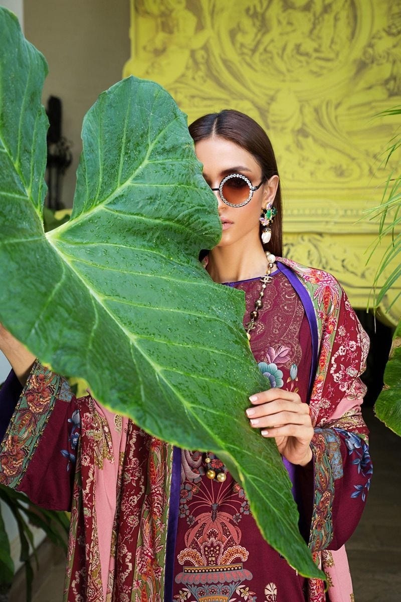 3 Pc Sana Safinaz Ready to Wear Winter 19 Mahay Collection 01B