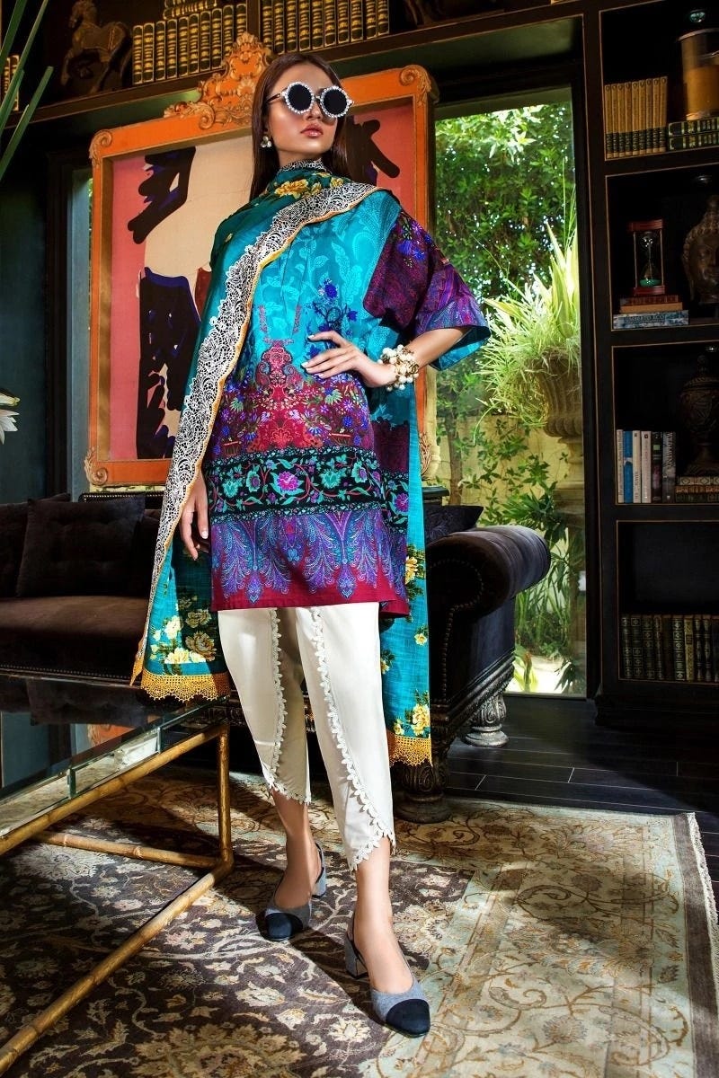 3 Pc Sana Safinaz Ready to Wear Winter 19 Mahay Collection 04A