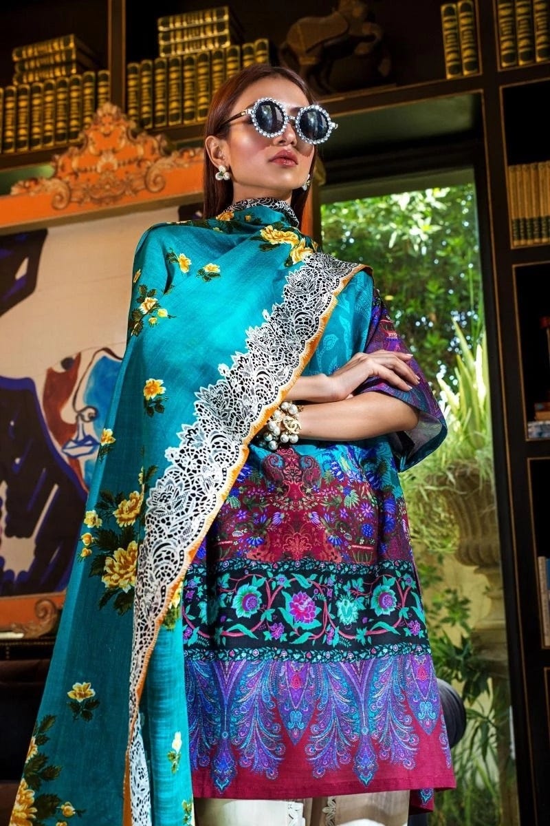 3 Pc Sana Safinaz Ready to Wear Winter 19 Mahay Collection 04A