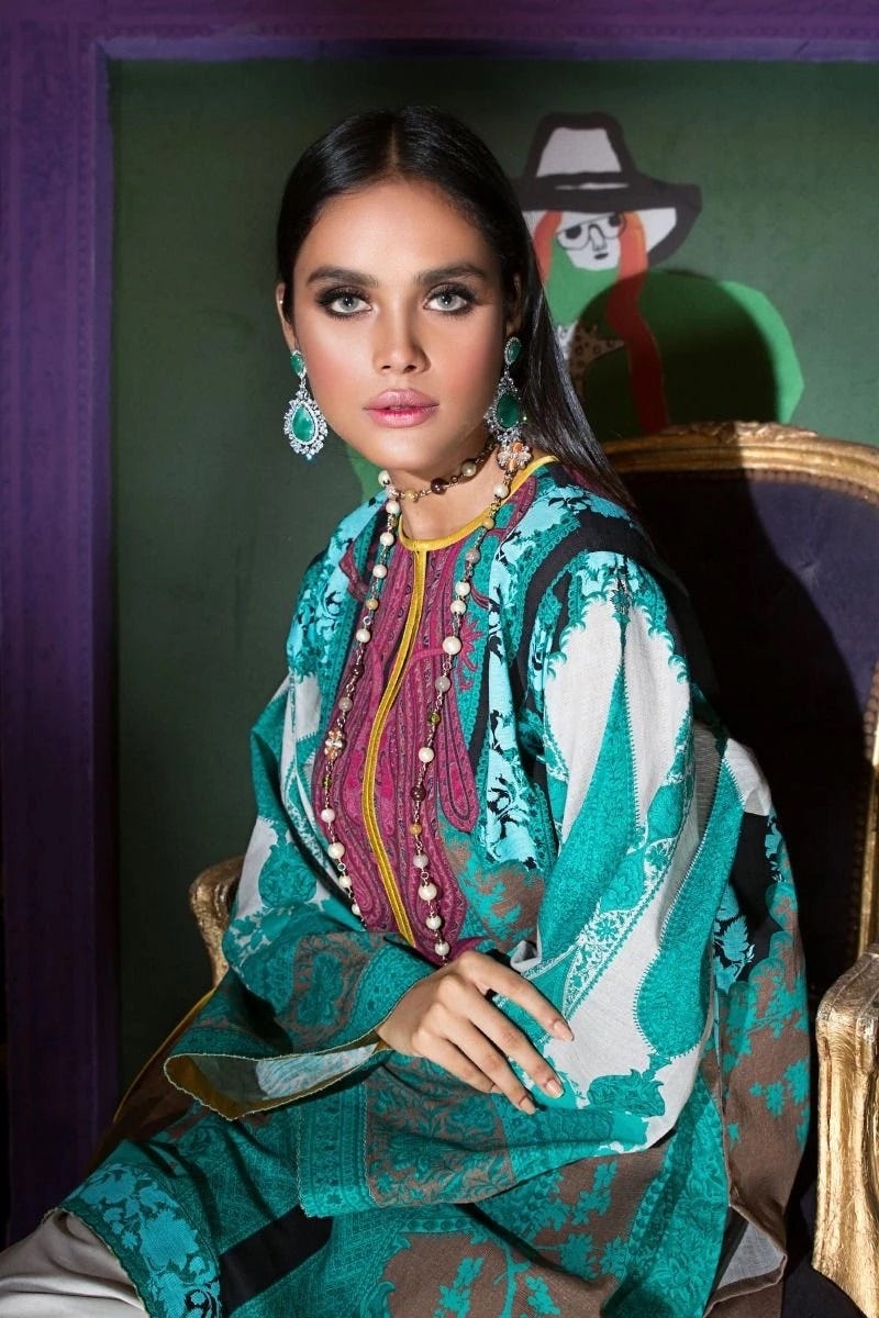 3 Pc Sana Safinaz Ready to Wear Winter 19 Mahay Collection 05B