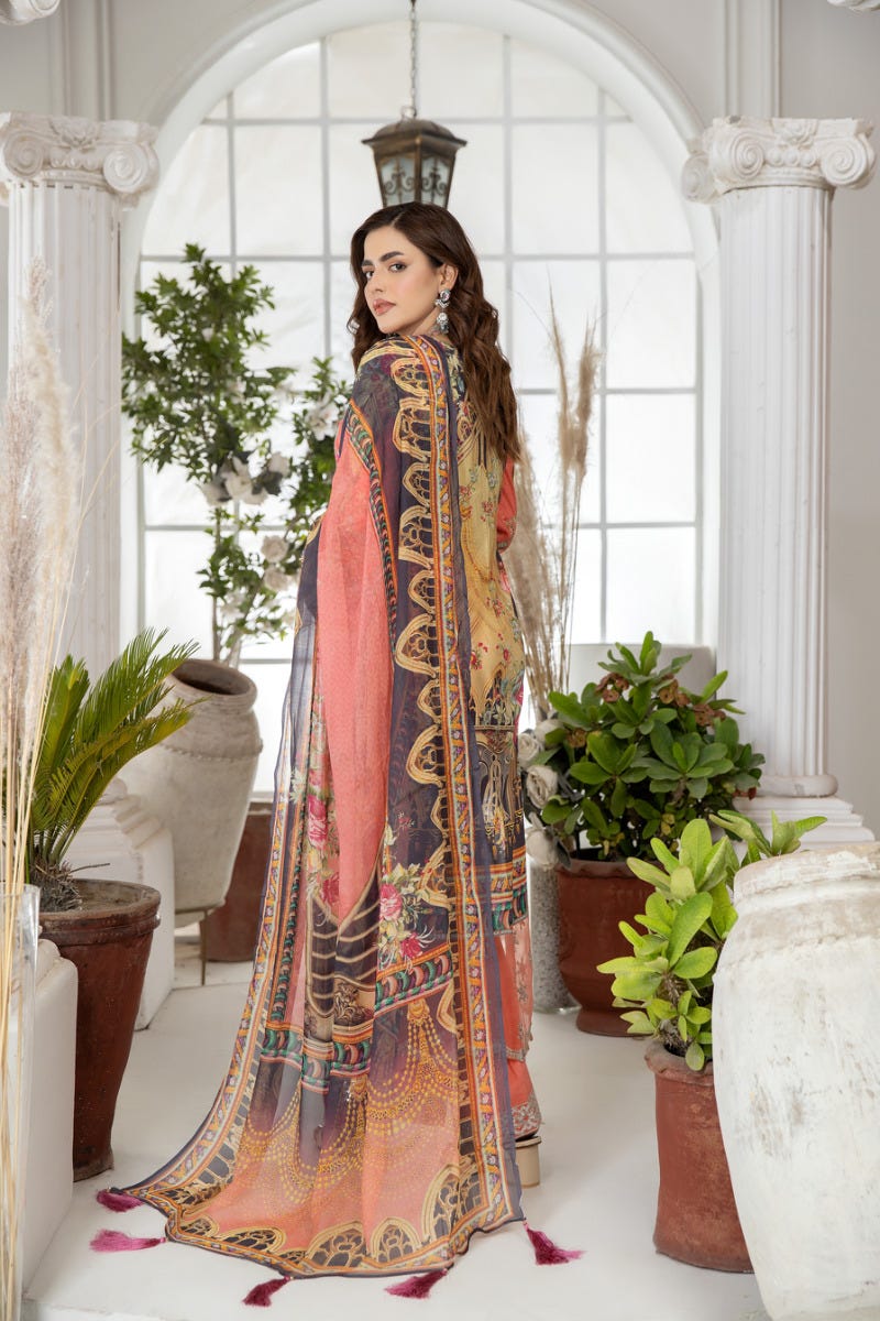 Luxury Lawn Ready to Wear Eid Collection by Mona 04