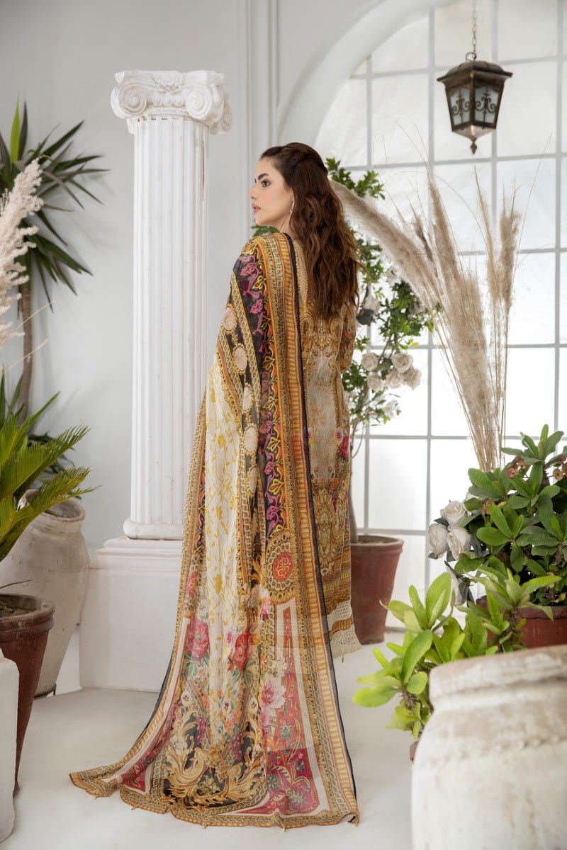 Luxury Lawn Ready to Wear Eid Collection by Mona 06