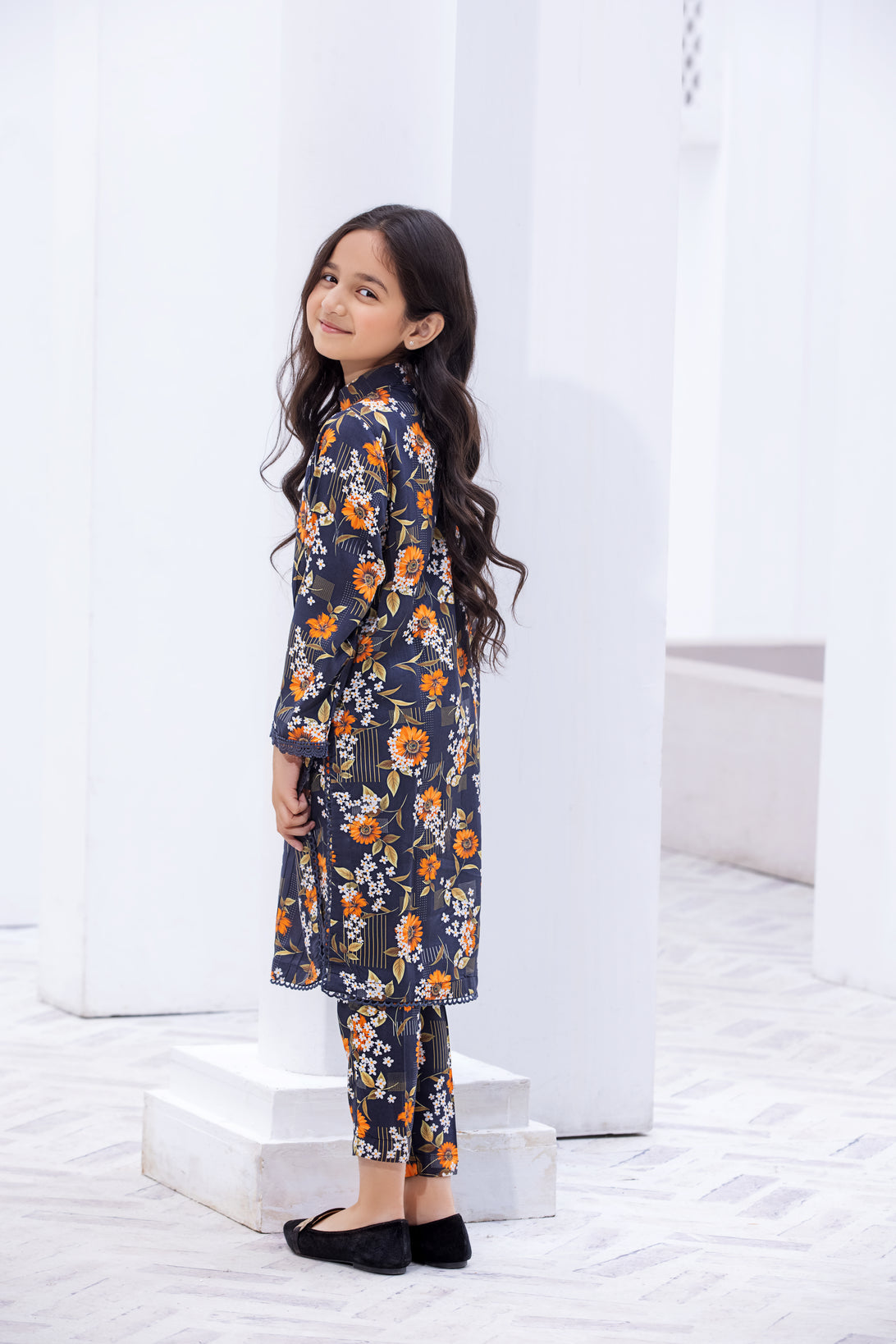 Zaiwa Ready to Wear Linen Girls Dress 06