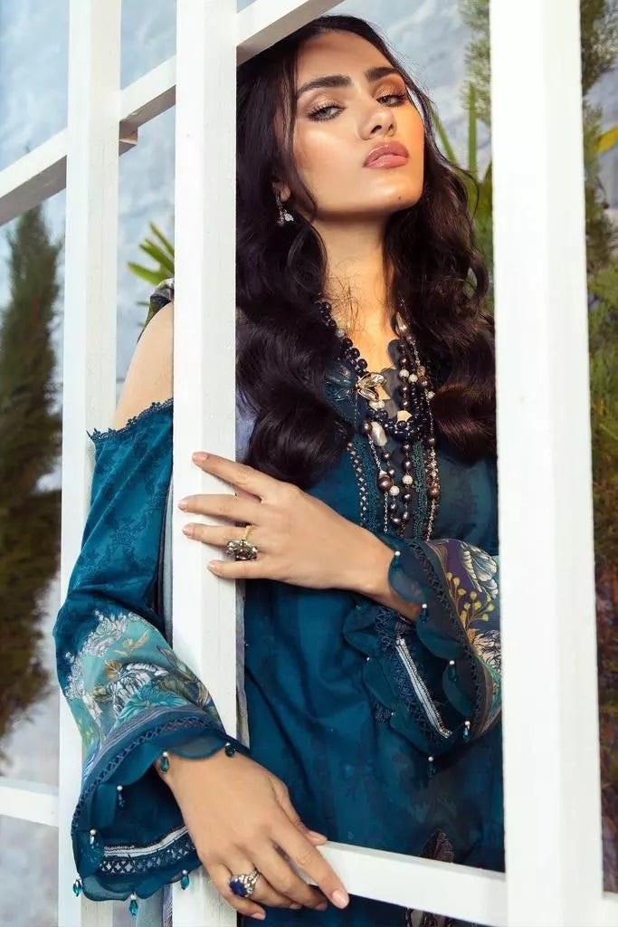 Maria B MPrint Ready to Wear Embroidered 3 Pcs Dress 03B