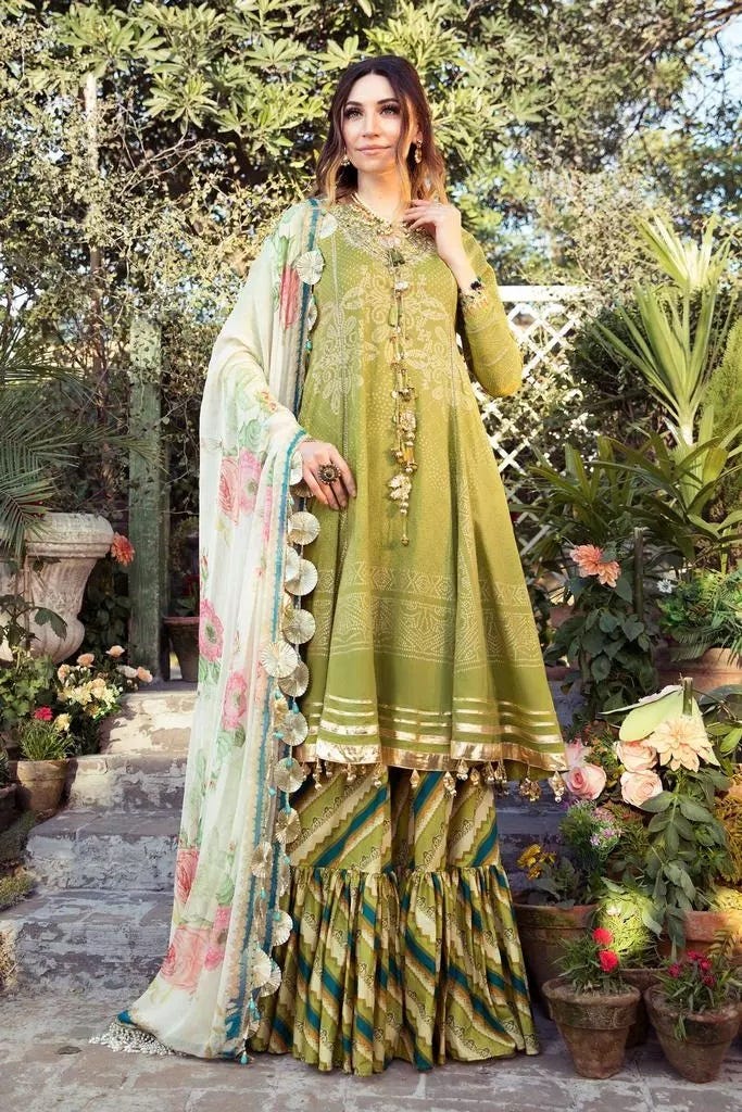 Maria B MPrint Ready to Wear Embroidered 3 Pcs Dress 04B