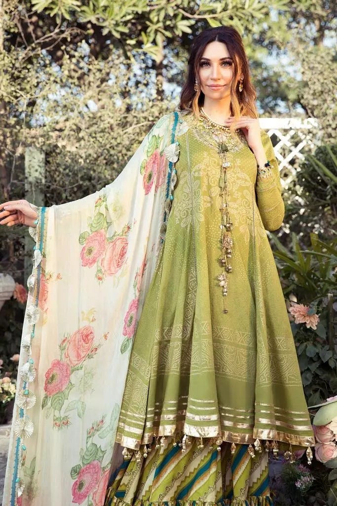Maria B MPrint Ready to Wear Embroidered 3 Pcs Dress 04B