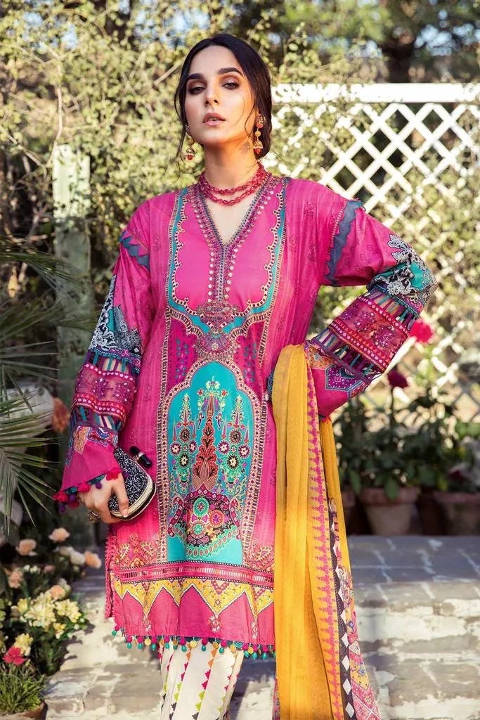 Maria B MPrint Ready to Wear Embroidered 3 Pcs Dress 08B