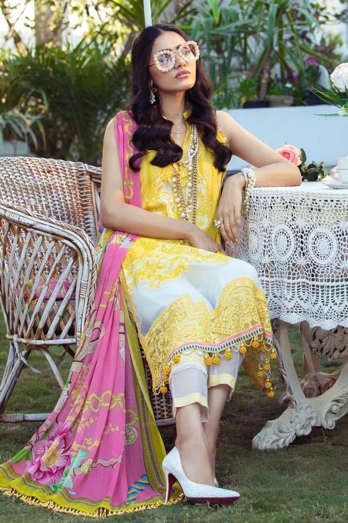 Maria B MPrint Ready to Wear Embroidered 3 Pcs Dress 09A