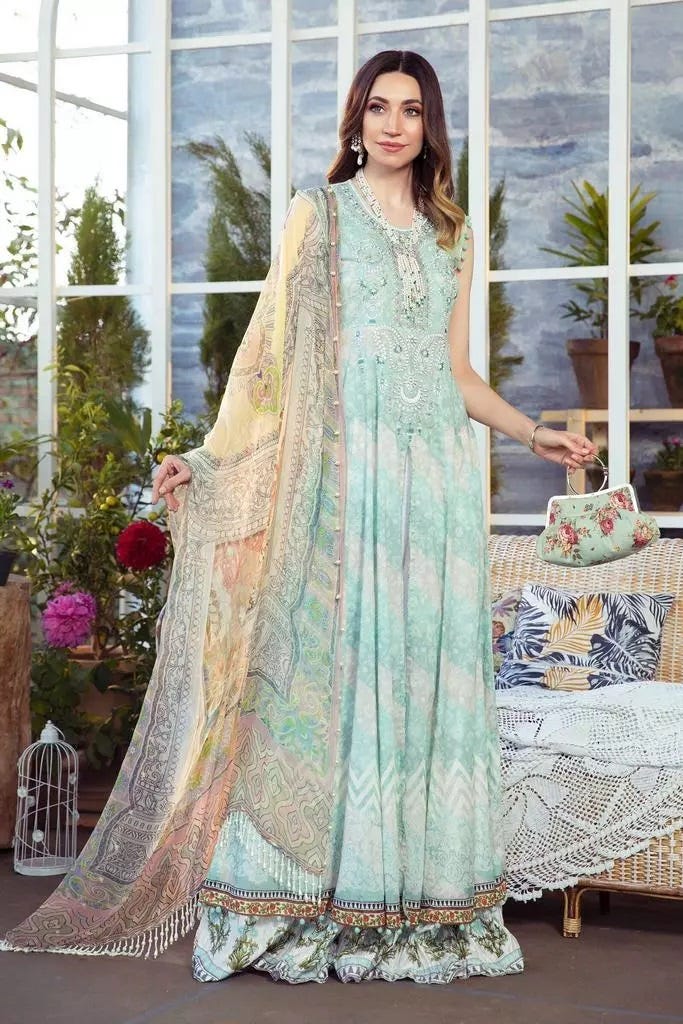 Maria B MPrint Ready to Wear Embroidered 3 Pcs Dress 10B