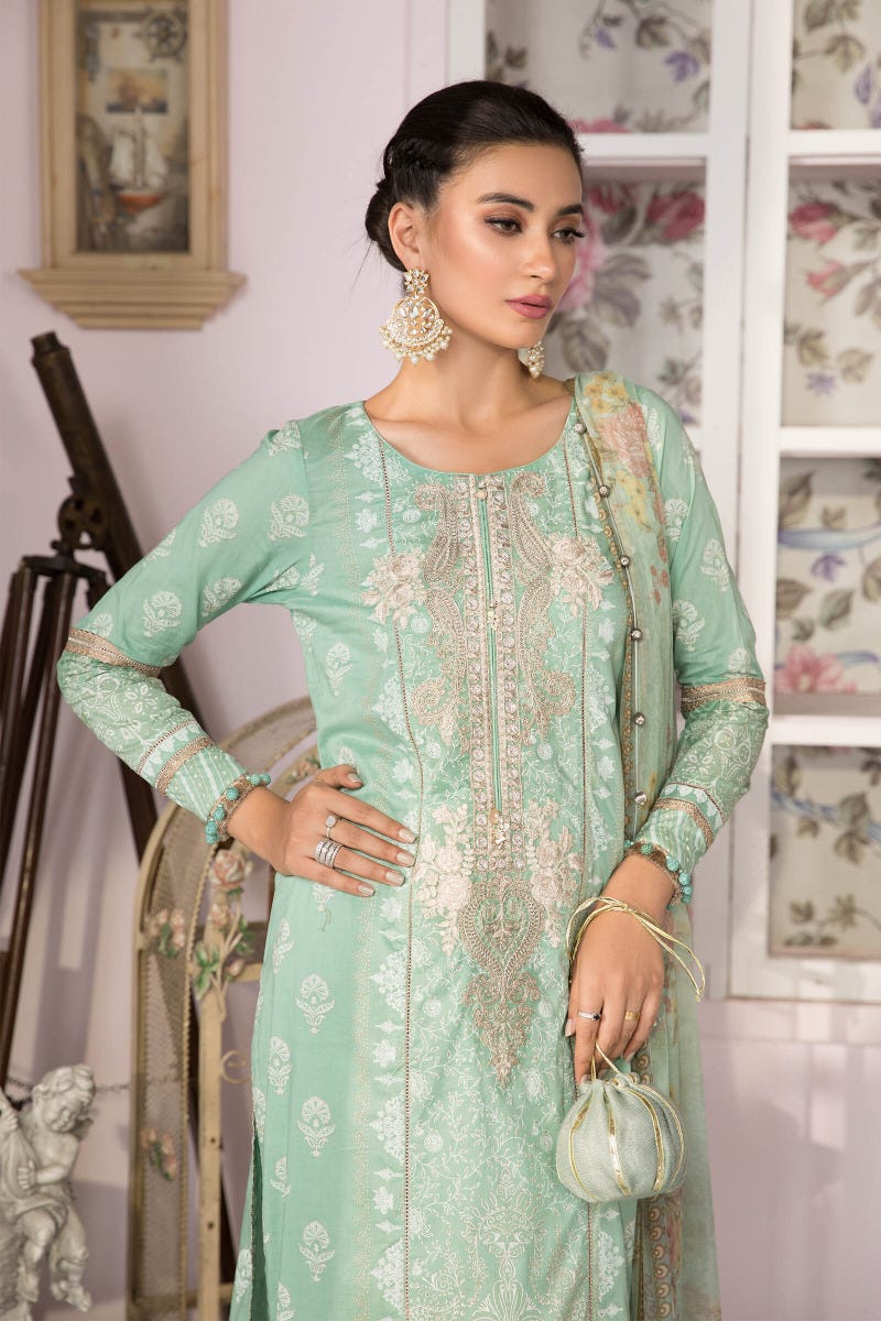 Maria B Ready to Wear Mprints Embroidered Lawn Collection 3B