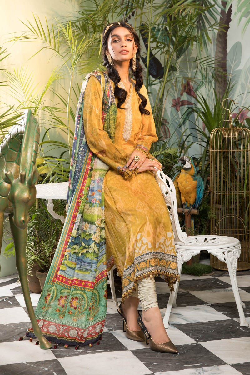Maria B Ready to Wear Mprints Embroidered Lawn Collection 4A