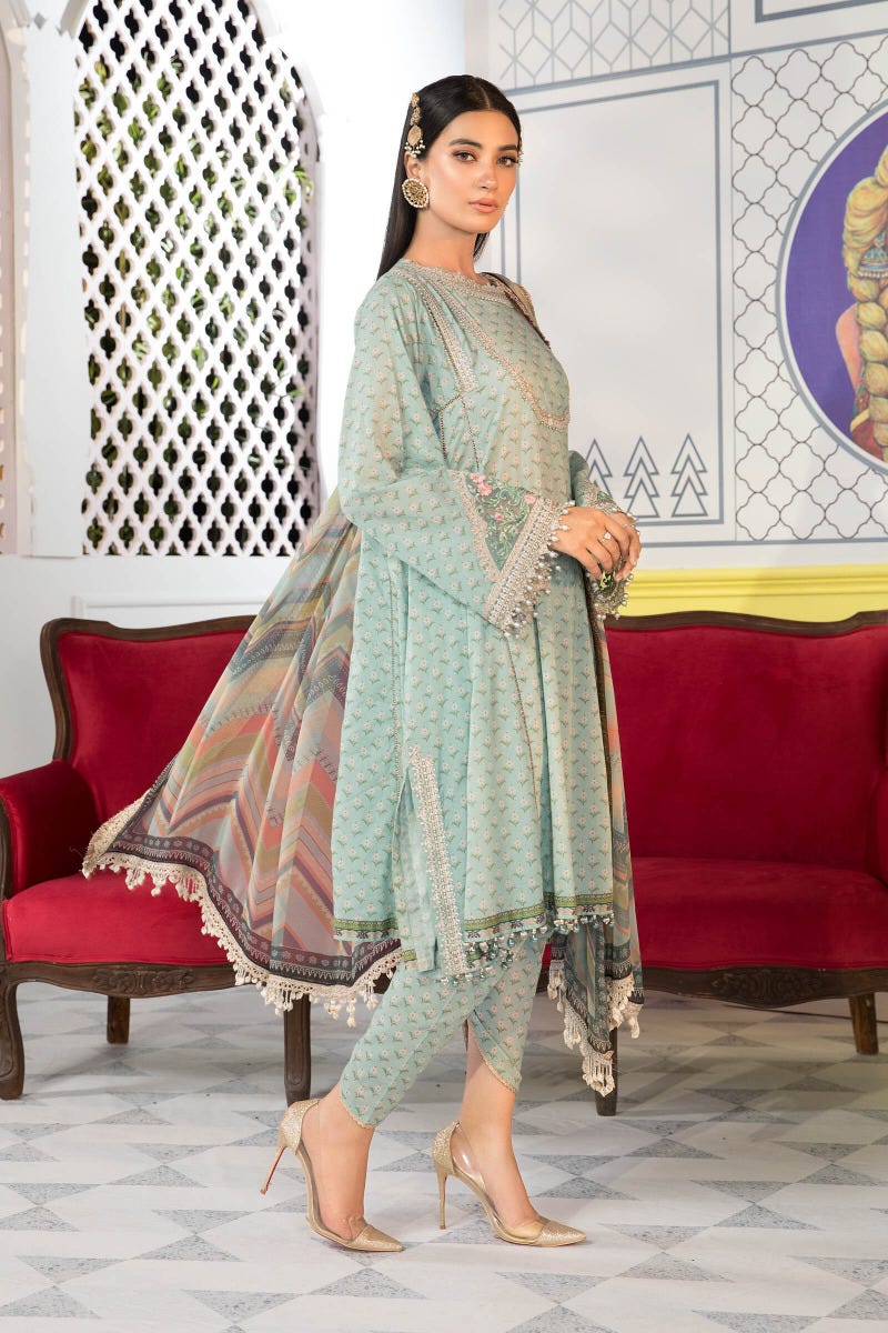 Maria B Ready to Wear Mprints Embroidered Lawn Collection 9A