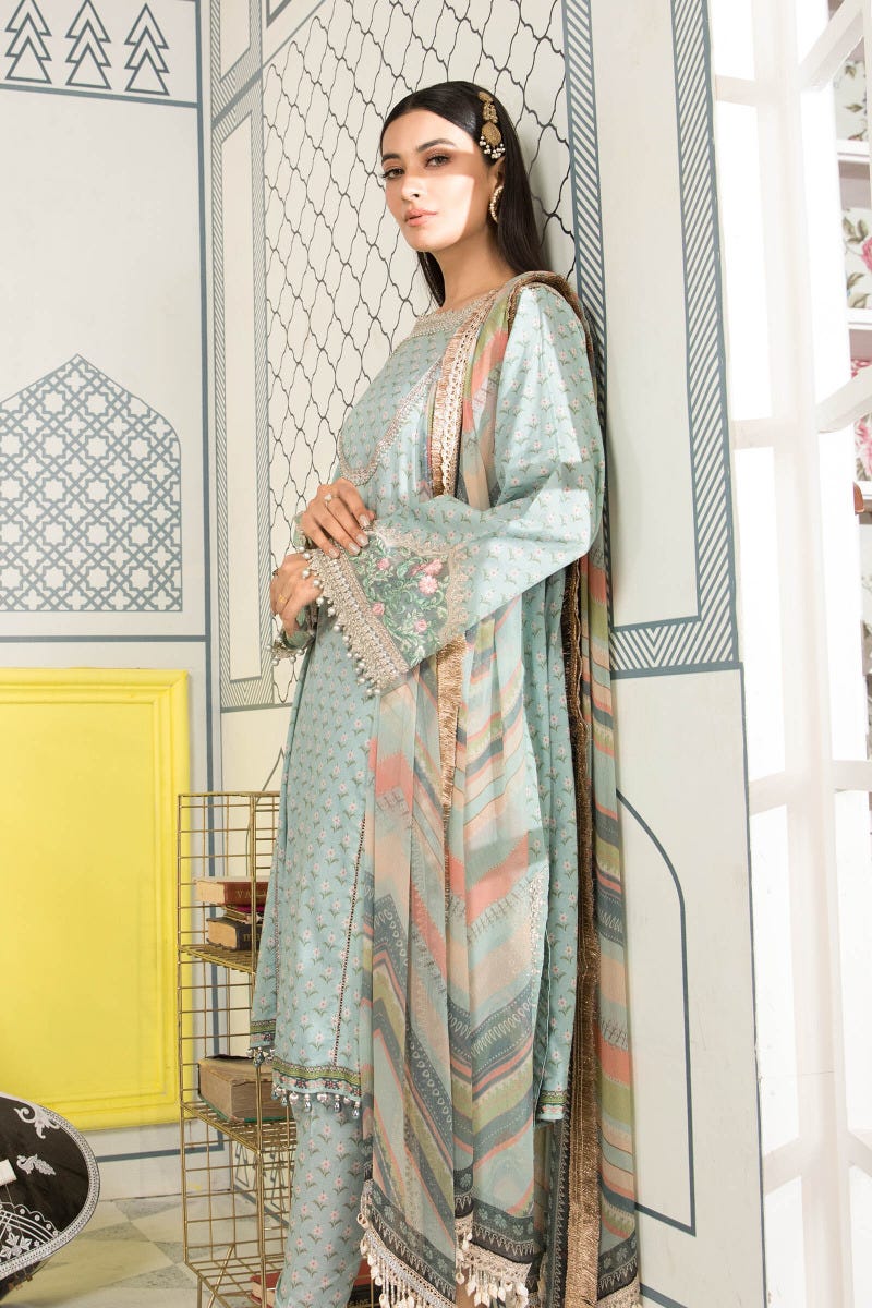 Maria B Ready to Wear Mprints Embroidered Lawn Collection 9A