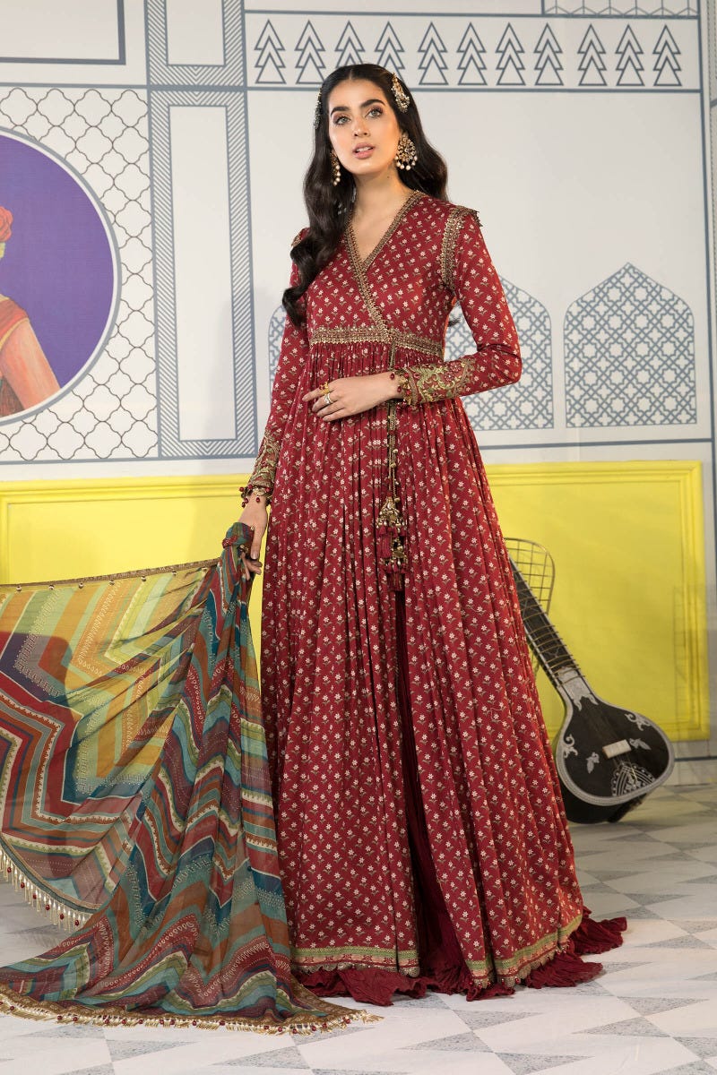 Maria B Ready to Wear Mprints Embroidered Lawn Collection 9B