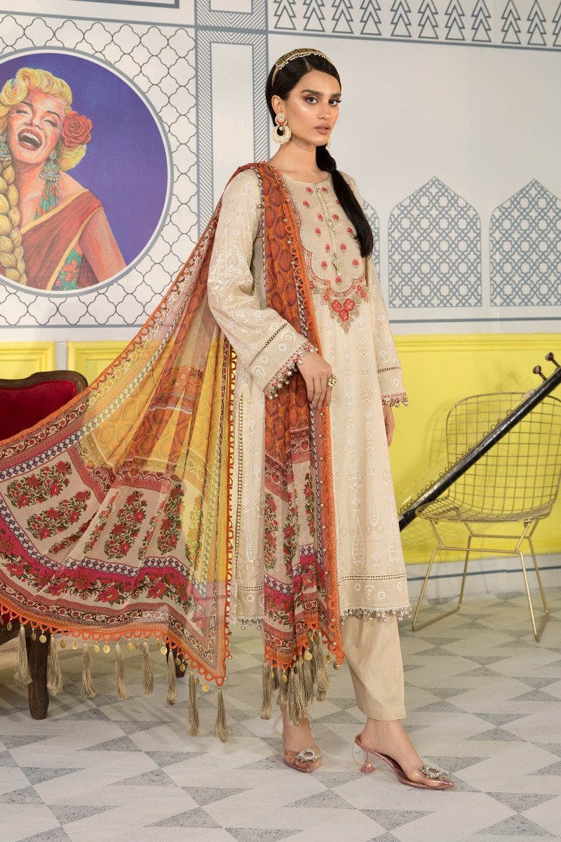 Maria B Ready to Wear Mprints Embroidered Lawn Collection 11A