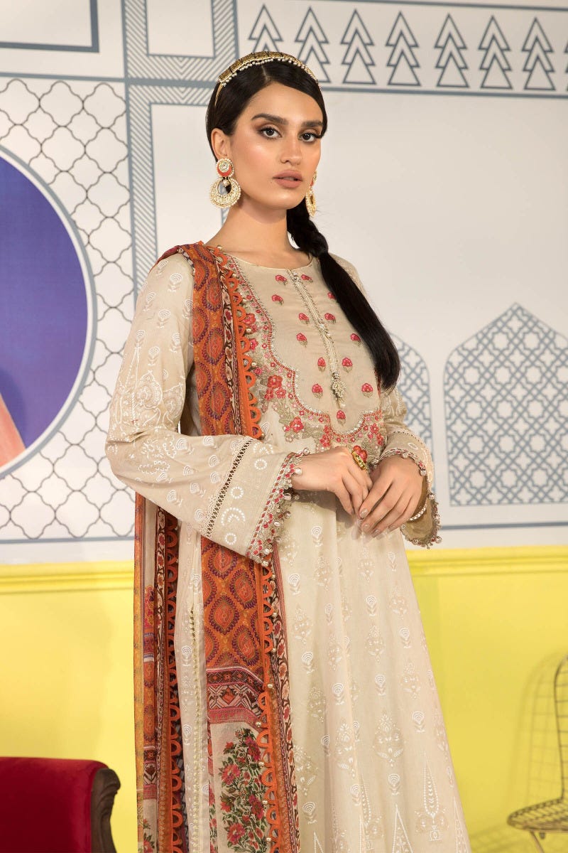 Maria B Ready to Wear Mprints Embroidered Lawn Collection 11A