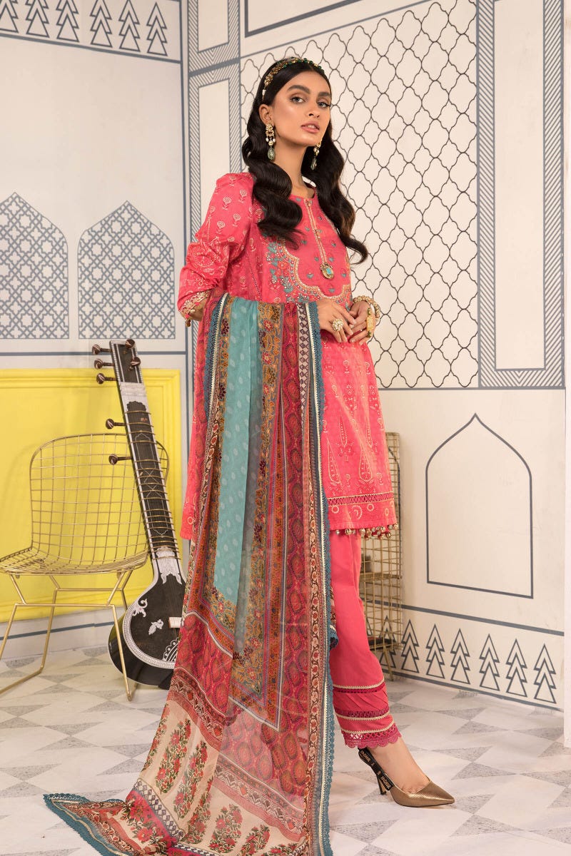 Maria B Ready to Wear Mprints Embroidered Lawn Collection 11B