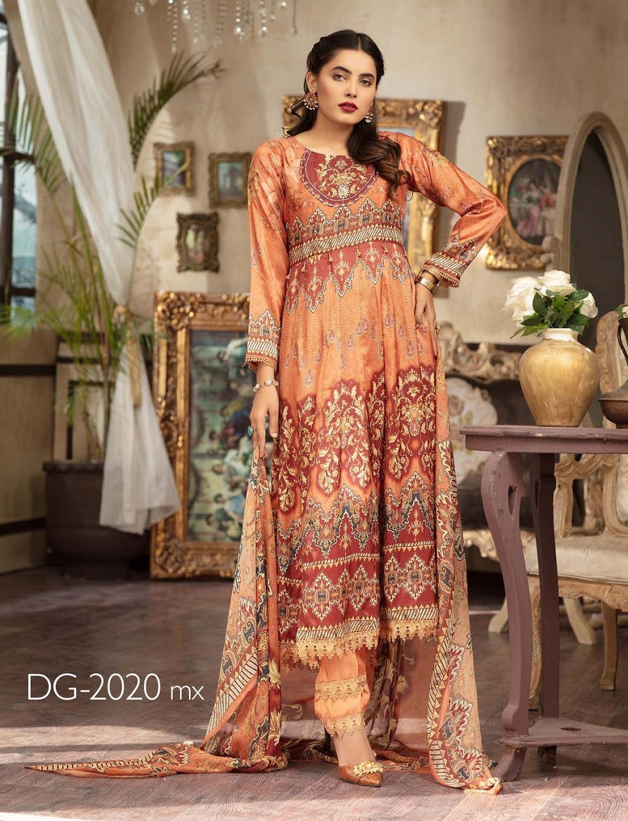 Simrans SS20 Pret Peplum lawn Dress DG2020