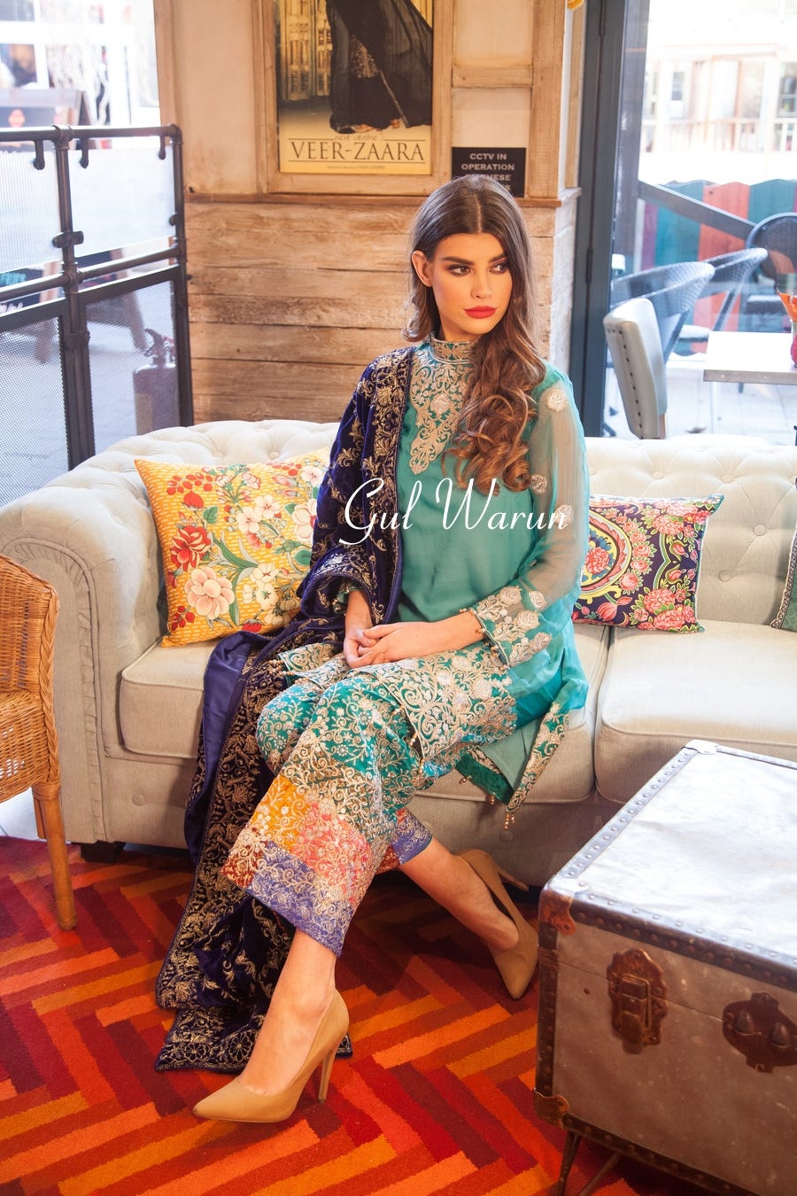 Ralli Elegance Luxury Chiffon Dress by Gulwarun