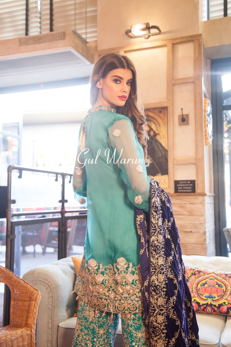 Ralli Elegance Luxury Chiffon Dress by Gulwarun