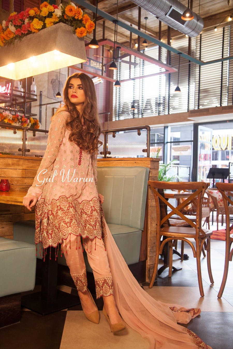 Zephyr Luxury Chiffon Dress by Gulwarun