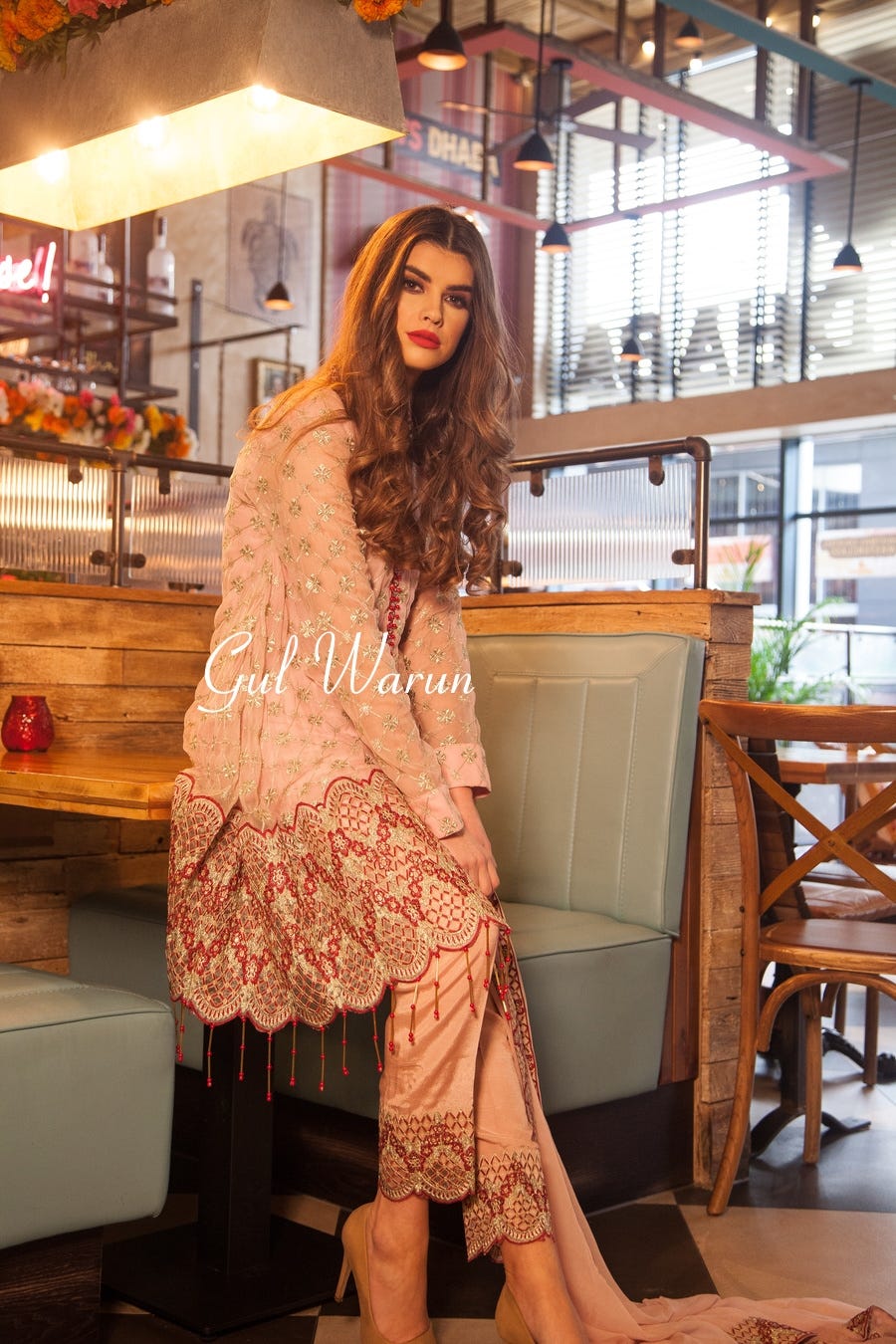 Zephyr Luxury Chiffon Dress by Gulwarun Zephyr Luxury Chiffon Dress by Gulwarun