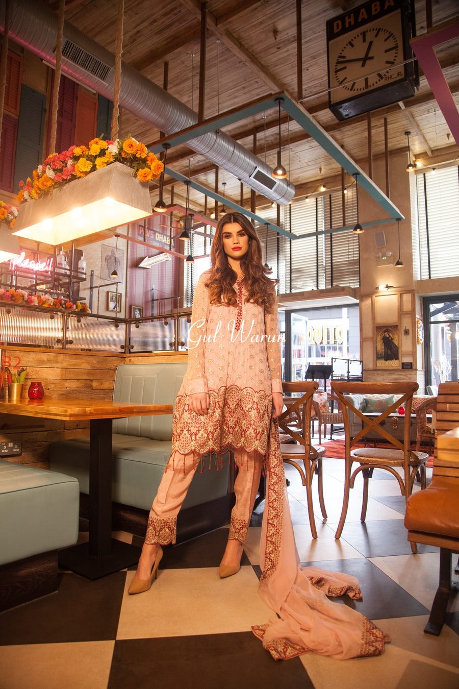 Zephyr Luxury Chiffon Dress by Gulwarun
