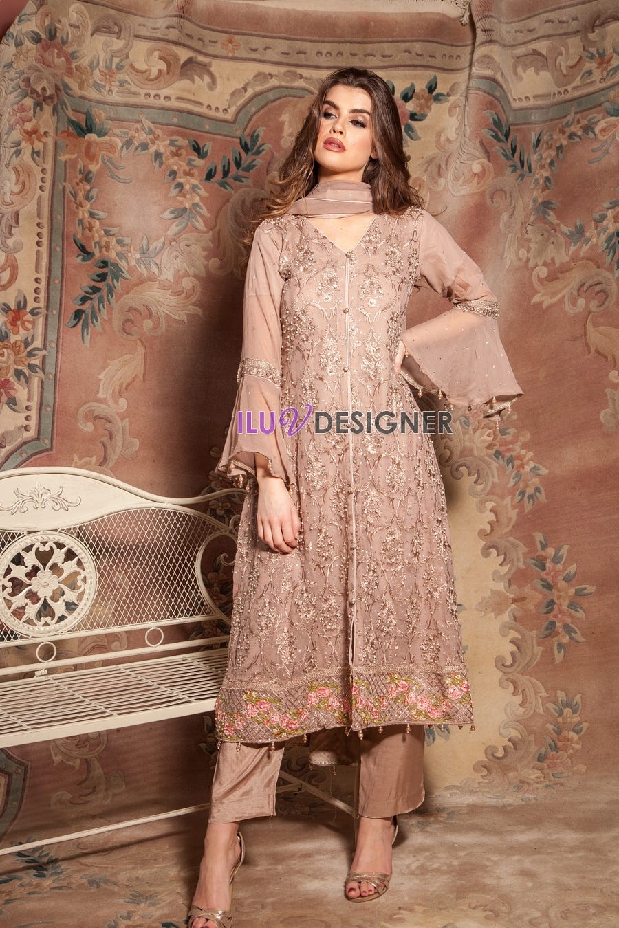 Luxury Embroidered Formal Dress by Simrans