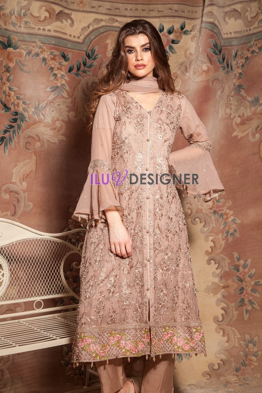 Luxury Embroidered Formal Dress by Simrans