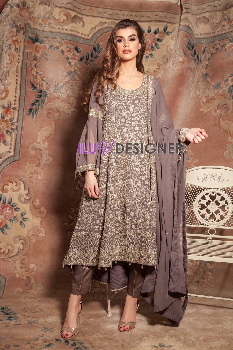 Luxury Embroidered Formal Dress by Simrans