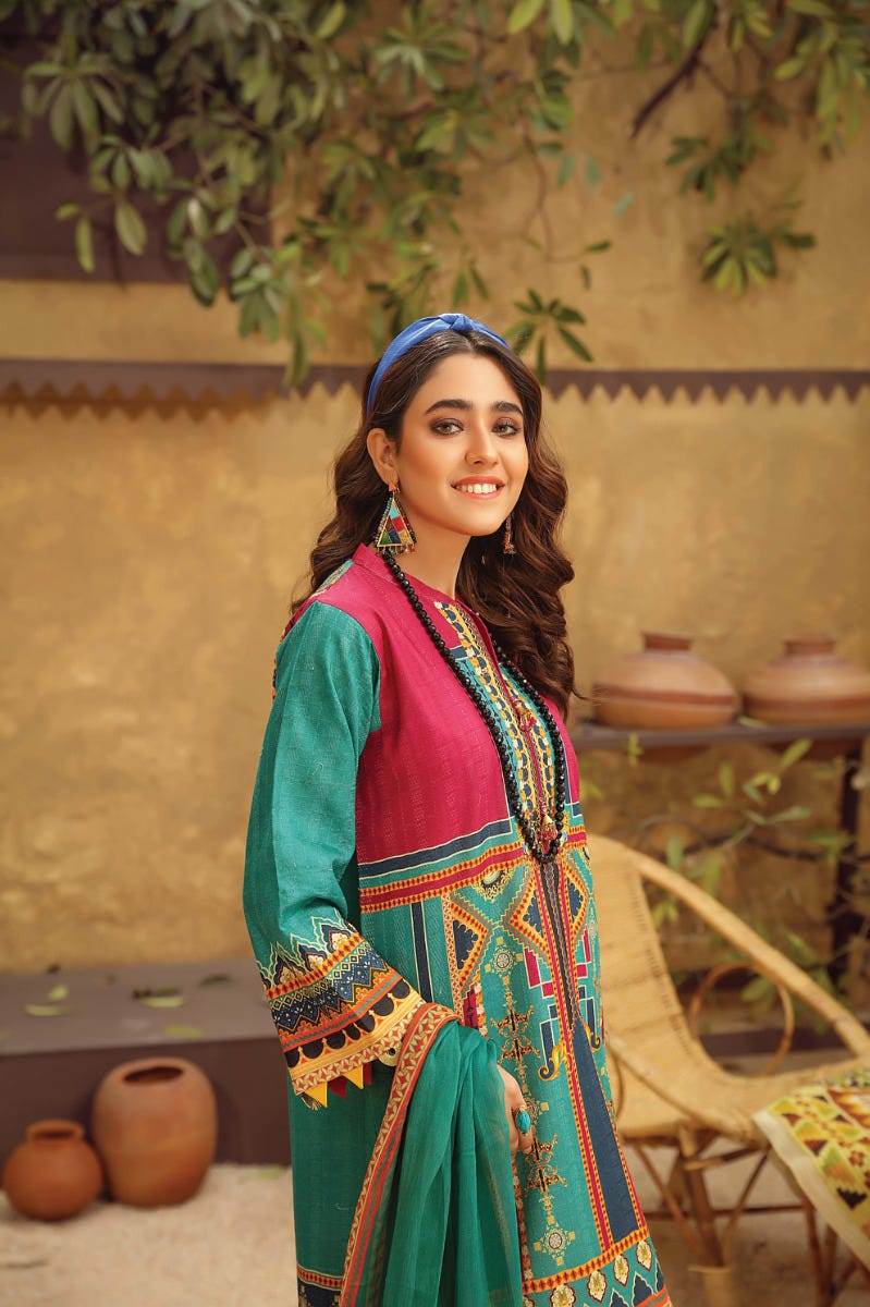 Jacquard Lawn Ready to Wear 3 Pcs Embroidered Dress by Panache 02