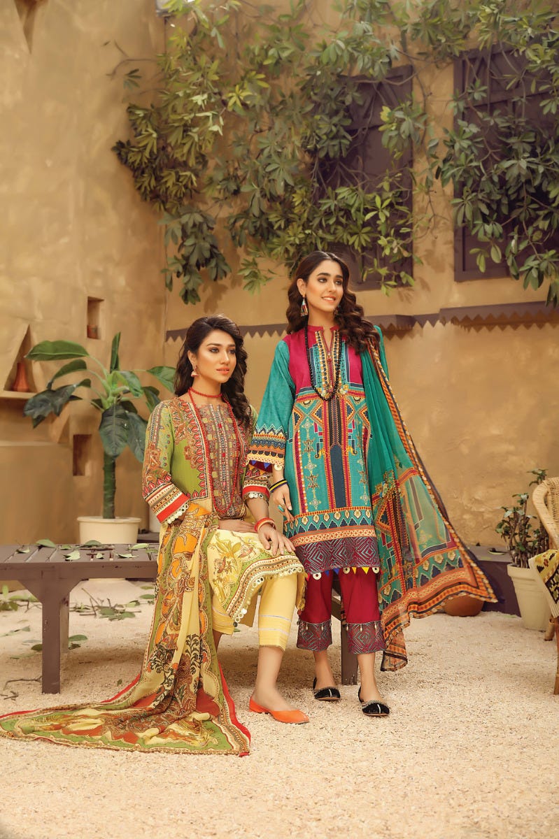 Jacquard Lawn Ready to Wear 3 Pcs Embroidered Dress by Panache 02