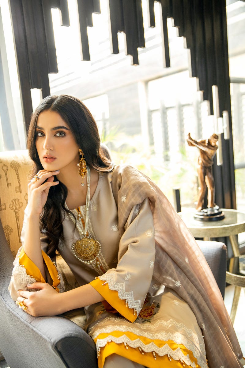 Luxury Ready to Wear Embroidered Satin Collection by Panache 02