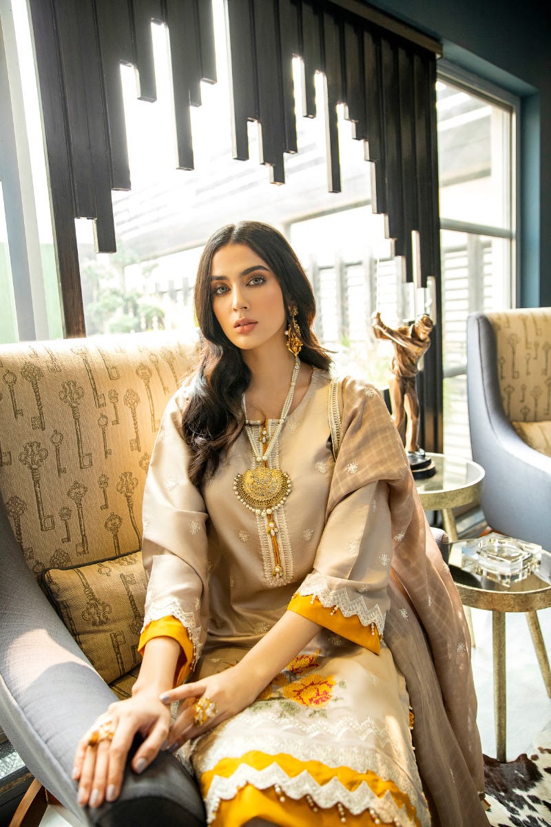 Luxury Ready to Wear Embroidered Satin Collection by Panache 02