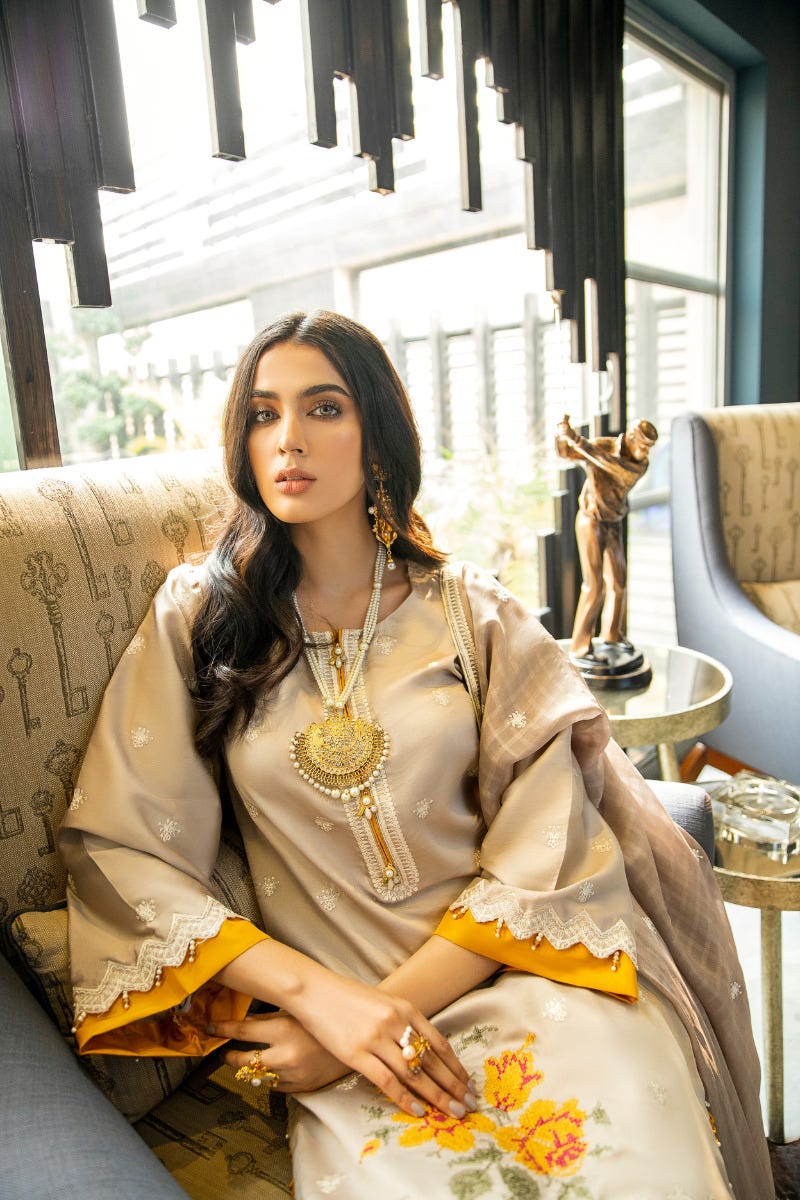 Luxury Ready to Wear Embroidered Satin Collection by Panache 02